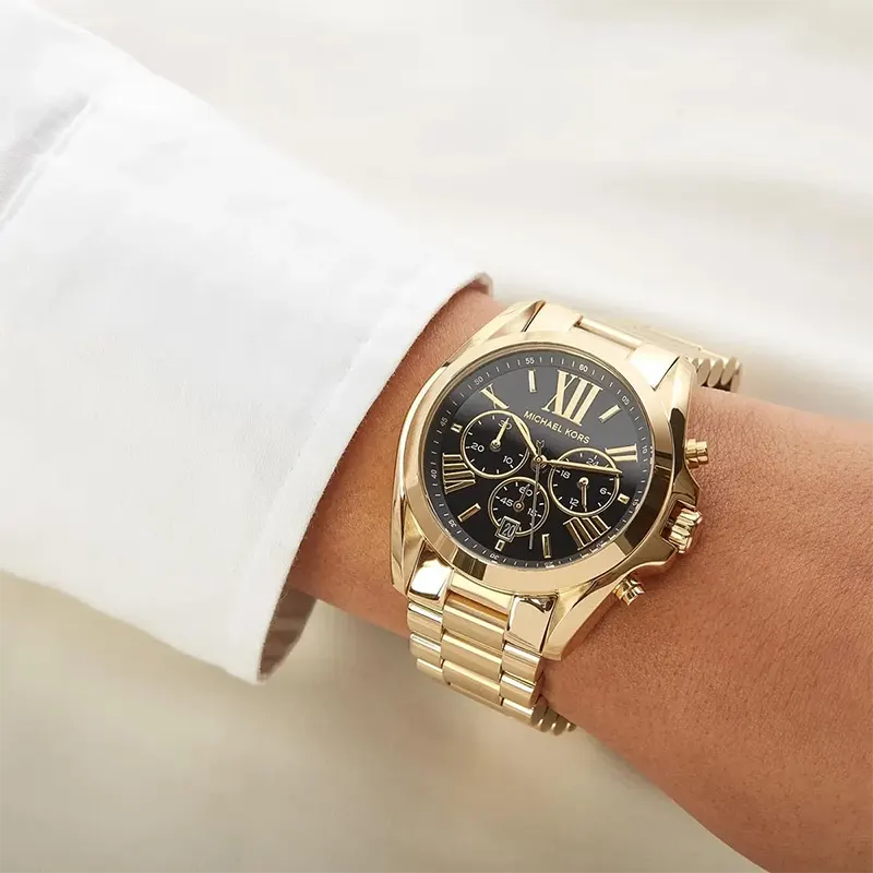 Michael Kors Bradshaw Chronograph Black Dial Couple Watch | MK5739 | MK6959